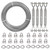 hannger 1/4 Wire Rope Kit, 50 ft Stainless Steel Cable, 4Pcs 1/4 Turnbuckle