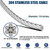 hannger 1/4 Wire Rope Kit, 50 ft Stainless Steel Cable, 4Pcs 1/4 Turnbuckle