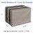BOLTLINK Window Air Conditioner Cover Waterproof, 25.5x21x17 inch