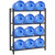 jolybebe 5 Gallon Water Jug Holder for 12 Bottles Without Wobbling, New Upgraded Heavy Duty 4 Tier Thicken Water Bottle Storage Rack for Home, Office, Kitchen, Warehouse, Garages Black