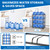 jolybebe 5 Gallon Water Jug Holder for 12 Bottles Without Wobbling, New Upgraded Heavy Duty 4 Tier Thicken Water Bottle Storage Rack for Home, Office, Kitchen, Warehouse, Garages Black