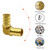 100 Pack 1/2" PEX Fittings, Brass PEX Elbow Fittings for PEX Tubing Pipe