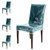 Afcabakila 4pcs Chair Covers for Dining Chairs Plastic Dining Chair Covers Waterproof Kitchen seat Cover for Chairs Clear Char Protectors Cover slipcovers Set Anti Stain and Easy to Clean W/21 x D/18