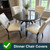 Afcabakila 4pcs Chair Covers for Dining Chairs Plastic Dining Chair Covers Waterproof Kitchen seat Cover for Chairs Clear Char Protectors Cover slipcovers Set Anti Stain and Easy to Clean W/21 x D/18