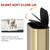 LEASYLIFE Ultra-Slim 2.4gal Bathroom Trash Can,Champagne Gold