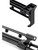 Autuwintor Closet Rod Retractable Closet Pull Out Rod Black Heavy Duty 10-Inches with Screws Telescopic Top-mounted Quantity-1pcs