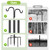 Double Shepherds Hooks for Outdoor, 76" Heavy Duty Bird Feeder Pole with 5 Prong Base, Adjustable Shepherds Hook for Bird feeders Outside, Garden, Weddings, Hanging Plants, 1 Pack, Black