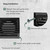 Vent Systems 4'' Inch Black Pack of 2 Air Vent Cover Dryer Vents and Bathroom Exhaust Vents Pipe, Black Louvered Dryer Vent Cover - Exhaust, Supply Air Register Grille with Flange