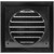 Vent Systems 4'' Inch Black Pack of 2 Air Vent Cover Dryer Vents and Bathroom Exhaust Vents Pipe, Black Louvered Dryer Vent Cover - Exhaust, Supply Air Register Grille with Flange