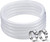DAVCO 1" ID × 50ft Heavy Duty Braided Clear Plastic Vinyl Tubing & Clamp