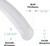 DAVCO 1" ID × 50ft Heavy Duty Braided Clear Plastic Vinyl Tubing & Clamp