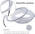 DAVCO 1" ID × 50ft Heavy Duty Braided Clear Plastic Vinyl Tubing & Clamp