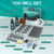 ailiaili Fishing Rod Repair Kit - 3-in-1 Fishing Pole Complete Supplies Kit
