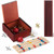Hiboom 2-in-1 Classic Jacks Game and Pick up Sticks Game Set, Vintage Retro Family Games for Adults and Kid, Nostalgic Floor Games with Wooden Keepsake Box for Family Night, Birthday Gift, Party Favor