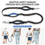 HOOMTREE Safety Waist Leash Harness for Kids with Autism, Hands-Free Waist Belt Link with 3 Padded Handles and Durable Bungee, Secure Public Walking for Special Needs ADHD/ASD Autistic Children