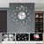 JTWALCLOCK Large Decorative Silver Crystal Wall Clock for Living Room Decor