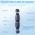 MELIFE 5PCS IP68 Waterproof Junction Box, Outdoor 2 Way Electrical Cable Connector, Replaceable Lever Wire Connectors for AWG 28-12, Quick Screwless Installation
