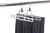 Premium Skirt Hangers 2-Pack - Thin Space-Saving Skirt Hanger Set with Clamp, Pant Hanger 2-Piece Set, Shorts Hangers with Heavy-Duty Locking Clasp, Multipurpose Quality Jean Hangers Set (White, 2)