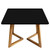 BDUEYFU Fitted Tablecloth Square Elastic Table Cover Easy to Clean for Outdor Picnic Party Black Fitted for 36"x36" Square Table