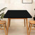 BDUEYFU Fitted Tablecloth Square Elastic Table Cover Easy to Clean for Outdor Picnic Party Black Fitted for 36"x36" Square Table