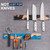 Magnetic Knife Holder for Wall, 16 Inch Burl Wood & Black Resin Strip