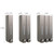 Liquid Soap Dispenser Wall Mount, 3 Chamber Bathroom Shower Pump Dispenser,Press Manually Lotion Soap Dispenser Use for Shampoo, Soap, Conditioner, Shower Gel, for Bathroom Kitchen Hotel (Gold)