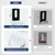 Difenni Metal Mirror Clips 3/4 Inch Wide Channel Mirror Clips Heavy Mirror for Frameless Mirror Clips Wall Mounting Hanger for Mirror Tile Picture Frame Metal Mirror Holder Kit 8 Pieces (White)