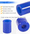 8 Pack Hood Roller Bushings for Peterbilt 357, 375, 379, Reference Part 13-04391, 13-03593, 377 with J Style Hinges, Polyurethane Hood Roller Bushing for Kenworth ATRO, Blue