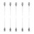 Universal Aluminum Needles Nitrogen Fill Tools 10 Pack Replacement Needles for Suspension Shock & Forks 35mm Long Construction Compatible with Racing Off-Road & Snowmobile Use