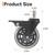 2-Pack HDW302 3" Swivel Caster Wheels with Brake – Rubber Heavy-Duty Grill Wheel Replacement for Traeger Pellet Grills – Fits Timberline 850/1300, Ironwood 650/885, Texas Elite 34, Pro 780 & More