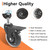 2-Pack HDW302 3" Swivel Caster Wheels with Brake – Rubber Heavy-Duty Grill Wheel Replacement for Traeger Pellet Grills – Fits Timberline 850/1300, Ironwood 650/885, Texas Elite 34, Pro 780 & More