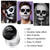 Black & White Face Body Paint + Setting Powder Set, Halloween SFX Makeup