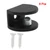 Litoexpe 8pcs Black Glass Shelf Bracket 5-8mm