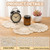 3PCS Handmade Crochet Cotton Lace Doilies for Table, Vintage French Crochet Lace Doilies 7 to 13 Inch Embroidered Oval & Round Table Mats Placemats for Dining Tea Party Wedding Home Decoration (Beige)