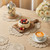 3PCS Handmade Crochet Cotton Lace Doilies for Table, Vintage French Crochet Lace Doilies 7 to 13 Inch Embroidered Oval & Round Table Mats Placemats for Dining Tea Party Wedding Home Decoration (Beige)