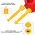 Gas Can Spout Replacement, Gas Can Nozzle Replacement, Upgraded (6Kit-Yellow) Includes 37 Accessories, Flexible Pour Nozzle Suitable for Most 1/2/5/10 Gal Oil Cans, Leak-proof Design.