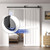 BONIKLUBA Sliding Barn Door Floor Guide for Bottom,Adjustable Wall Mounted Barn Door Guide,Flexible Double Wheel Design 4PCS,Hight 1-1/2"