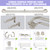 Lwiiom Brushed Nickel Double Curtain Rods For Windows 48-88 Inch,Heavy Duty Double Curtain Rod with Aluminum Finials and Bracket,Adjustable Double Window Rods For Blackout Or Room Darkening Panels