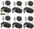 Lanwandeng （6 Sets） All Keyed Alike Entry Door Knobs and Single Cylinder Deadbolt Lock Combo Set, Security for Entrance and Front Door with Classic Matte Black Finish