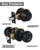 Lanwandeng （6 Sets） All Keyed Alike Entry Door Knobs and Single Cylinder Deadbolt Lock Combo Set, Security for Entrance and Front Door with Classic Matte Black Finish