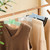 Tosnail 12 Pack Satin Padded Hangers Foam Padded Dress Hangers - Pink, Blue, Green, Ivory