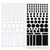2 Sheets Light Dimming Stickers, LED Light Cover Stickers, 50% Dimming, White and Black, Light-Dimming Tape, for Routers TV