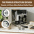 2 Pcs Single & Double Cup Filter Basket for Ninja Luxe Cafe ES601 ES701