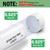 SCH40 PVC Cap 6 Inch - Fit Standard 6" SCH40 PVC Pipes (OD Approx. 6.625"), Zernmiarder Furniture Grade Pipe Caps, White Pipe Cover Fittings for Plumbing, DIY, Garden & Furniture - 1 Pc