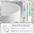 SCH40 PVC Cap 6 Inch - Fit Standard 6" SCH40 PVC Pipes (OD Approx. 6.625"), Zernmiarder Furniture Grade Pipe Caps, White Pipe Cover Fittings for Plumbing, DIY, Garden & Furniture - 1 Pc