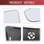 Fanchants BK3Z17K707A BK3Z-17K707-A Lower Mirror Glass with Backing Plate Replacement for Ford Transit 2016 Transit 250 Fits 2015-2023 T150 T250 T350 (Passenger Side Right)