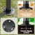 Outdoor Volleyball Net Set 20 ft for Backyard, Portable, Aluminum Poles