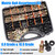 Bemaka Nuts and Bolts Assortment Kit, Flange Bolt Assortment (12-30mm)