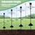 92 Inch Squirrel Proof Bird Feeder Pole, Heavy Duty Bird Feeder Stand, Adjustable Shepherds Hooks for Outdoor with Squirrel Baffle Birdbath Tray for Garden Attracting Wild Birds