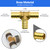 80pcs 1/2" Brass PEX Fittings Combo with Tees"T", Elbows, Couplings
